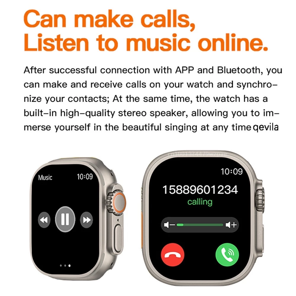 Smartwatch com chamadas e músicas